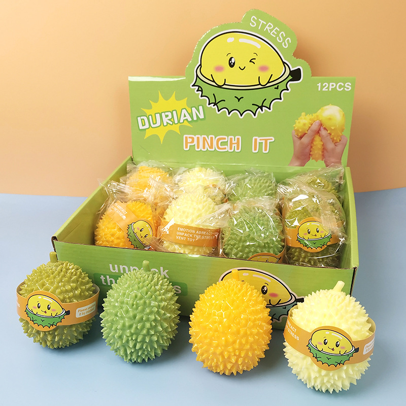 新款学生整蛊减压创意大榴莲捏捏乐解压水果发泄球慢回弹儿童玩具
