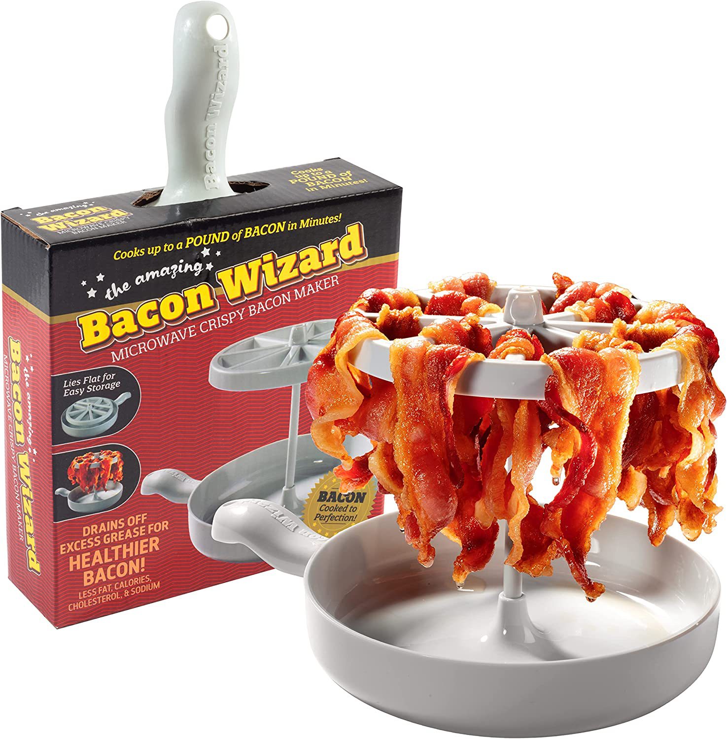 Cross-Border New Bacon Wizar Bacon Wizard Microwave Oven Bacon Grill Microwave Smoked Bacon Rack