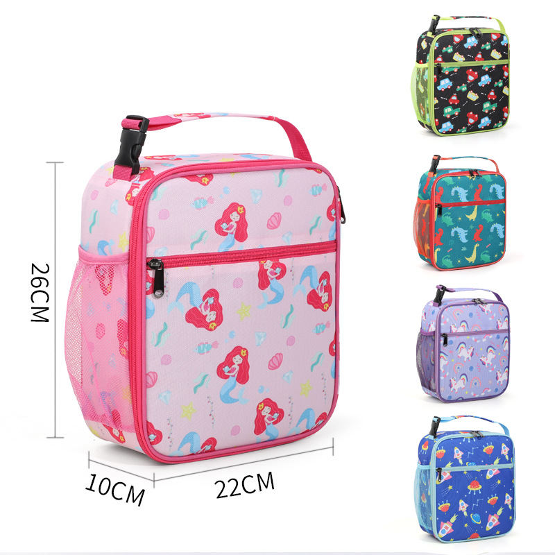 Cross-Border Large Capacity Fresh-Keeping Ice Bag Amazon Hot Sale Children's Cartoon Handbag Crossbody Insulation Bag