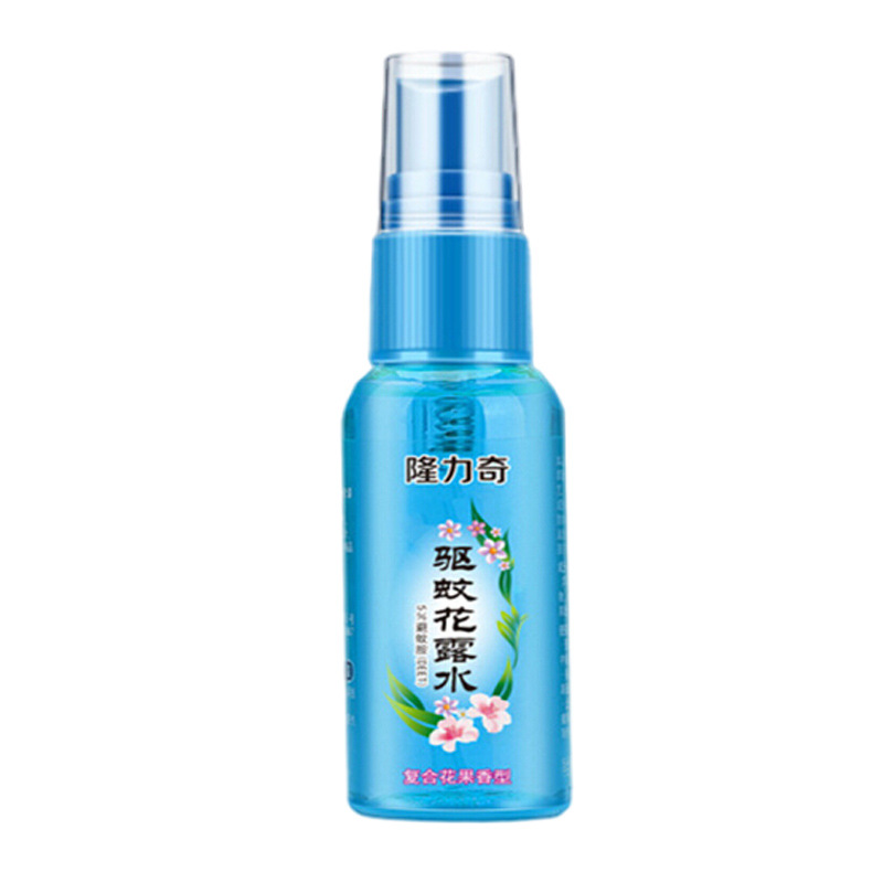 隆力奇驱蚊花露水 喷雾型驱蚊液 户外防蚊液80ml 小瓶便携随身装