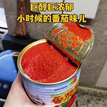 新疆半球红低脂纯番茄酱850g罐装色素罐头家用意面西红柿膏