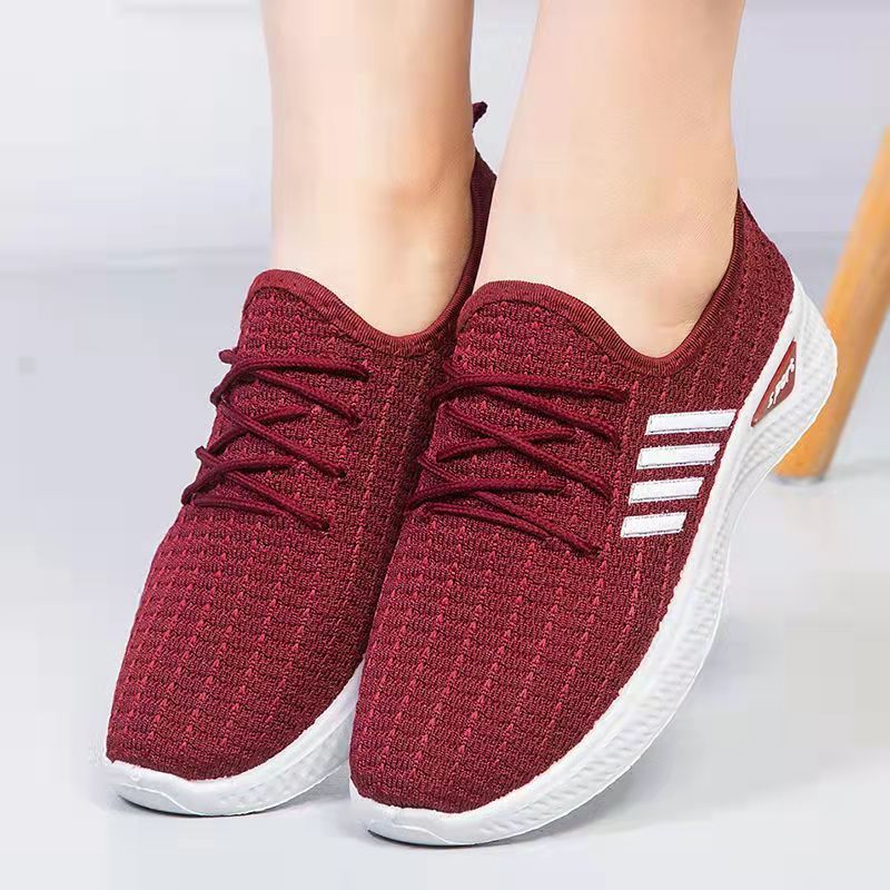 New Spring and Autumn Cloth Shoes Women's Sneaker Casual Shoes Comfortable Flat Women's Thin Shoes Women's Soft Bottom Fashion Platform Shoes Women's