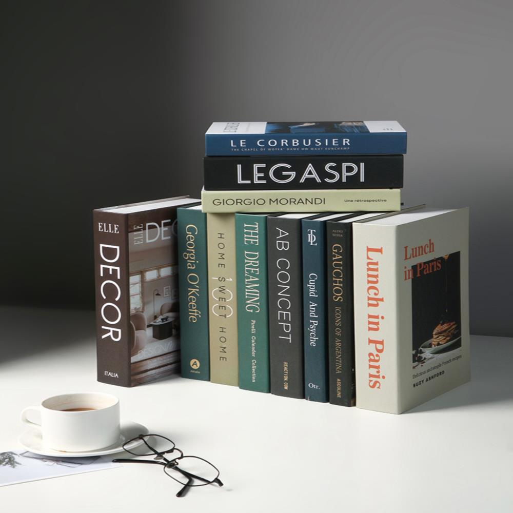 假书英文装饰书书摆设北欧家居办公室书房书架创意装饰品摆件