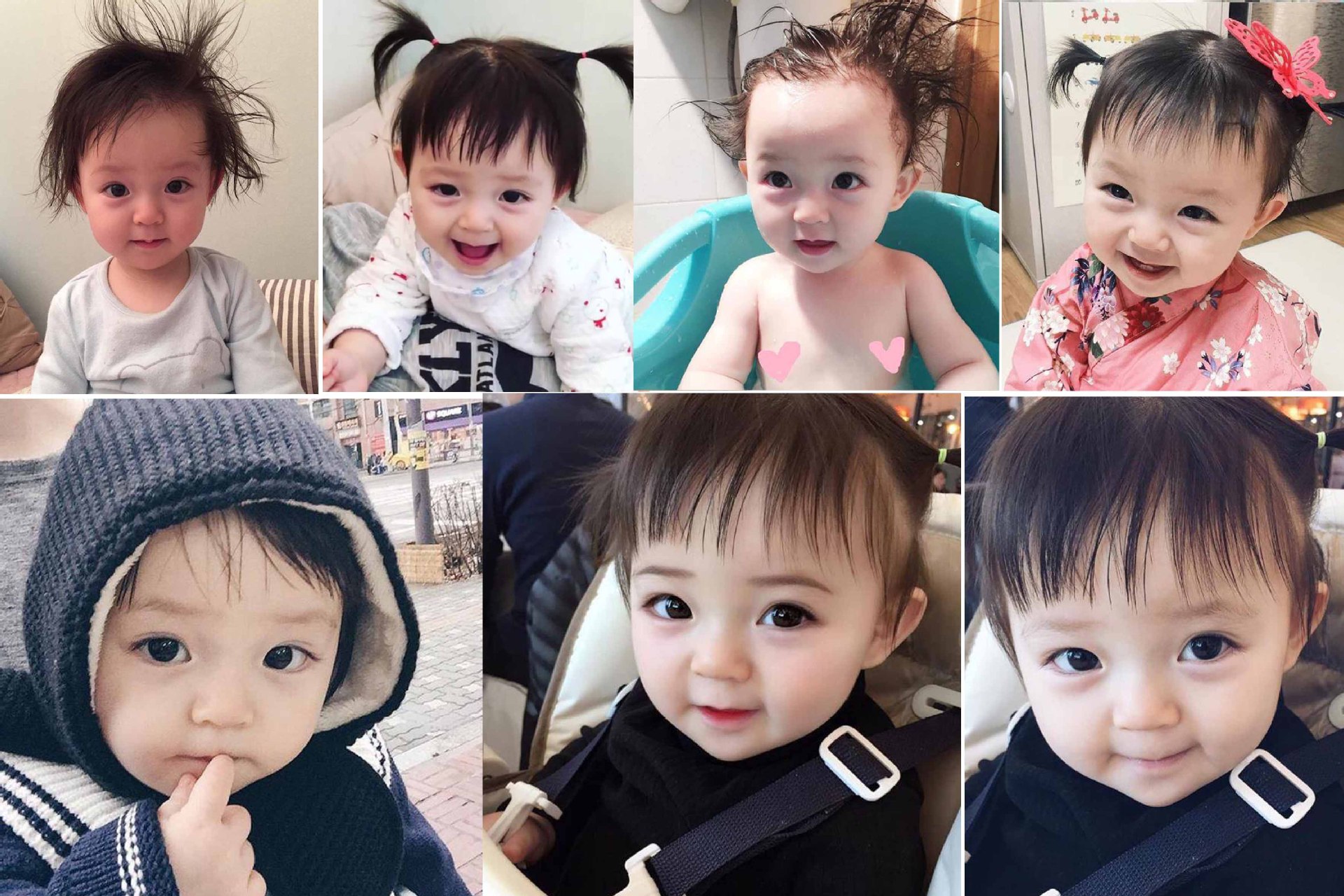 yejoo萌娃宝宝海报漂亮女宝宝大眼睛洋娃娃胎教准妈妈备孕墙贴画