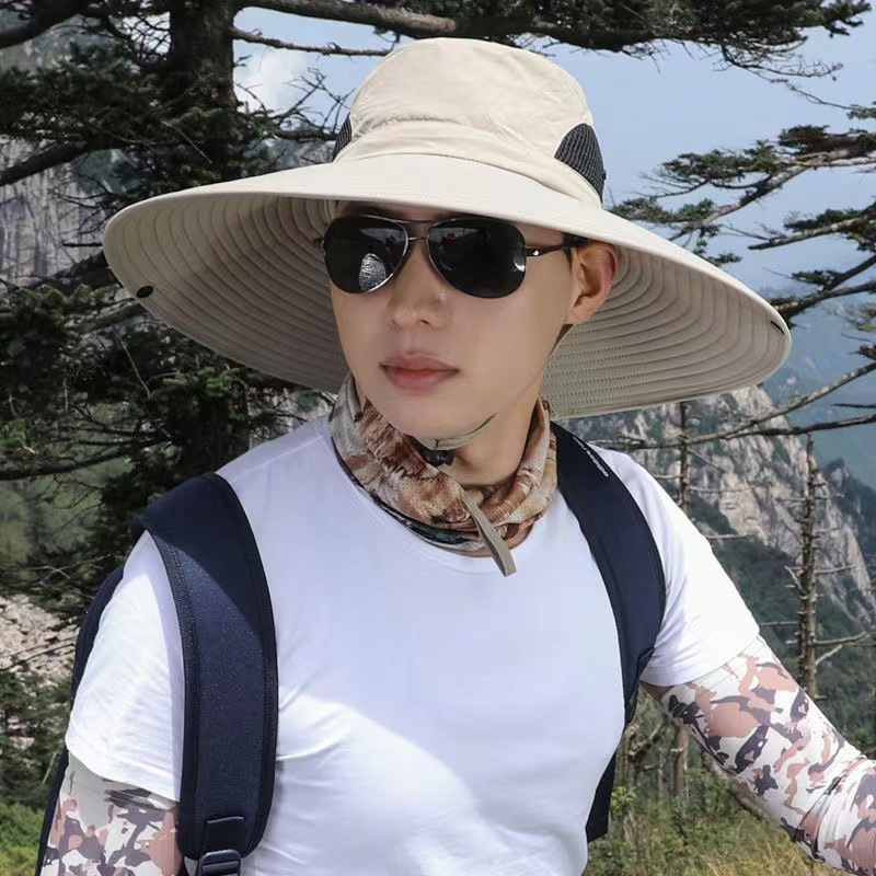 15cm Big Brim Summer Sun Protection Hat Fishing Hat Uv Protection Sun Hat Sun Protection Sun Hat Outdoor Fisherman Hat