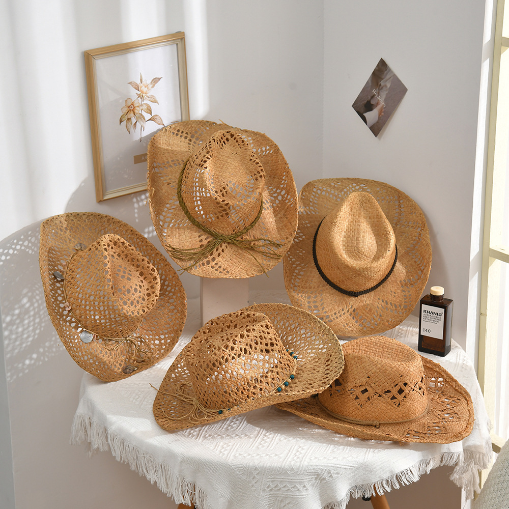 Spring and Summer Foreign Trade New Panama Straw Hat Ecuador Hat Gentleman Men's Paper Hat Sunshade Face Big Fedora Hat