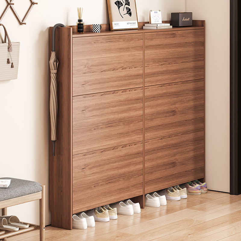 超薄翻斗鞋柜家用门口新款2024爆款入户门收纳玄关柜一体室内鞋架