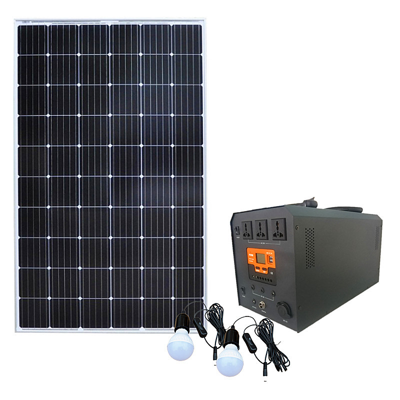 13594 Solar Power Generation System 300-2000w Small Generator Module-Photovoltaic 220V Standby Power Supply