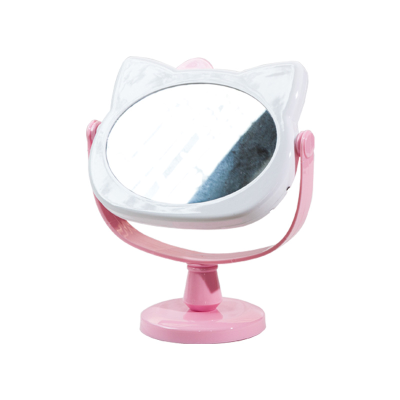 Wholesale Ins Style round Mirror Student Dorm Dressing Mini Mirror Beauty Glass HD Desktop Makeup Mirror
