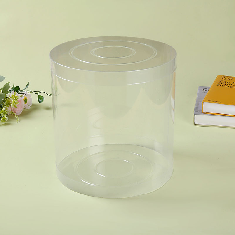 透明pvc圆桶包装盒 透明塑料包装圆筒 圣诞球吸塑带盖包装桶批发