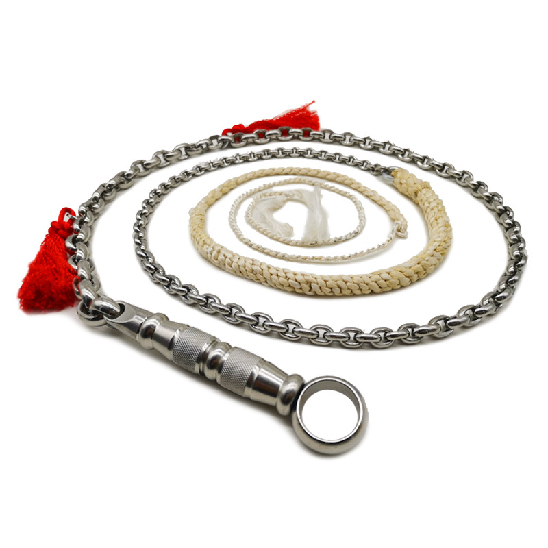 环朗正品麒麟鞭不锈钢鞭花鞭响鞭龙头鞭螺母鞭广场运动健身鞭钢鞭