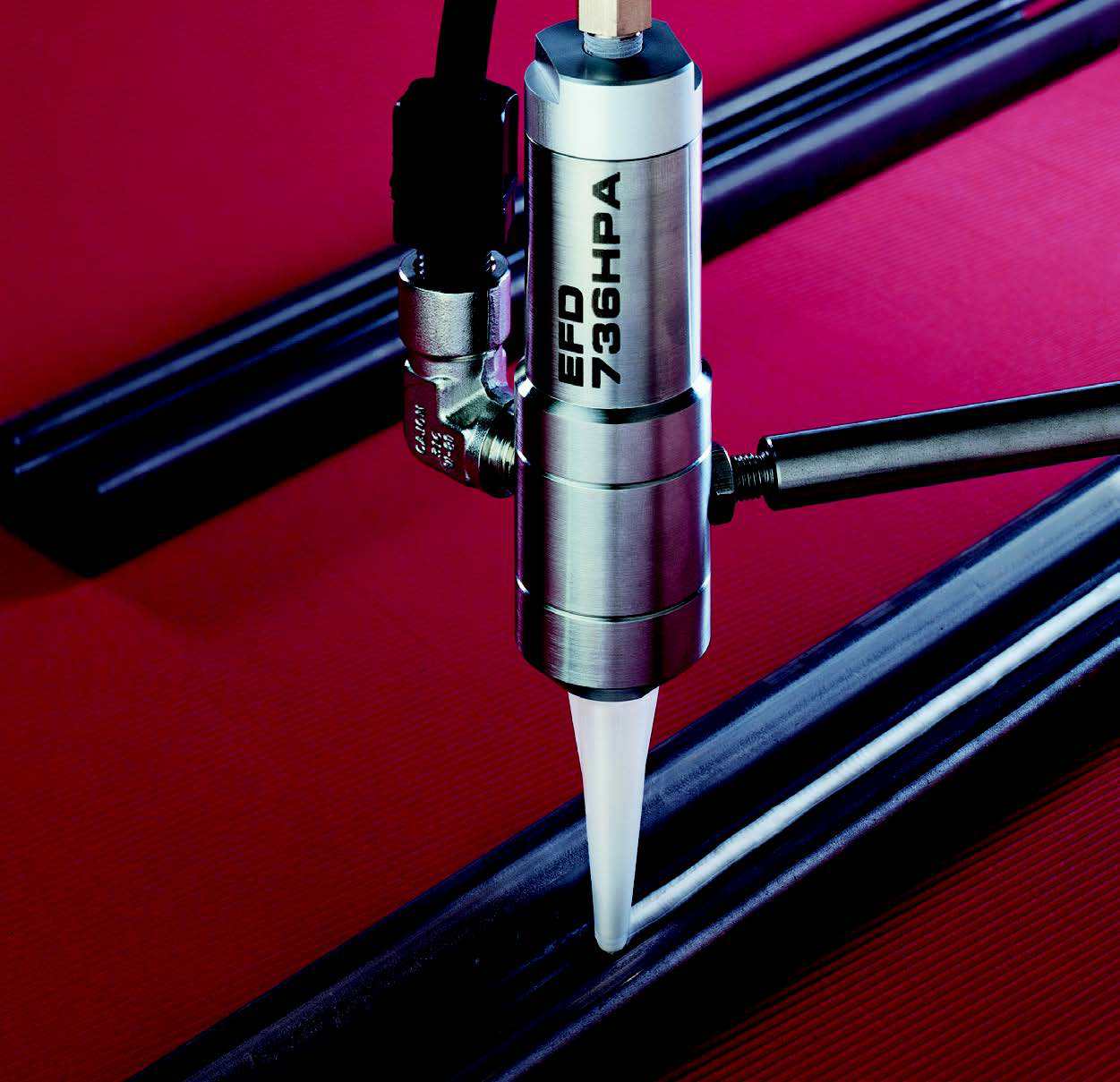 美国nordson诺信efd精密点胶阀736hpa-nv活塞式高压回吸阀硅胶阀