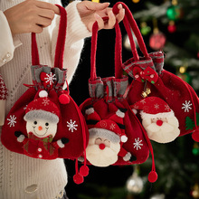 耶诞节装饰儿童礼物手提礼品袋平安夜苹果袋糖果布袋平安果包装欣
