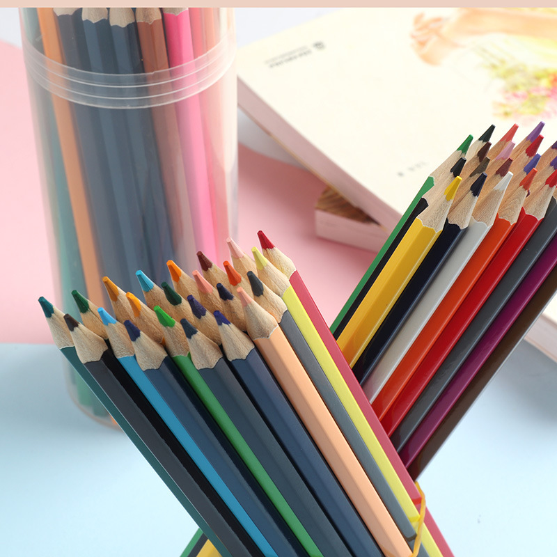 Six Angle Rod Colored Pencil Wooden Colored Pencil Art Drawing Crayons Graffiti Color Pencil