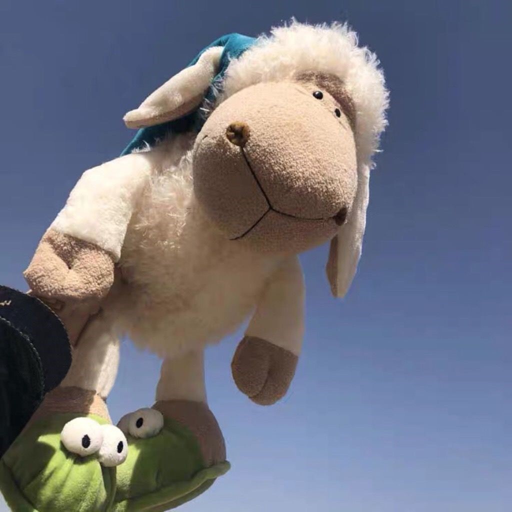 小羊肖恩公仔买一送一瞌睡羊玩偶网红毛绒玩具抖音生日礼物玩偶