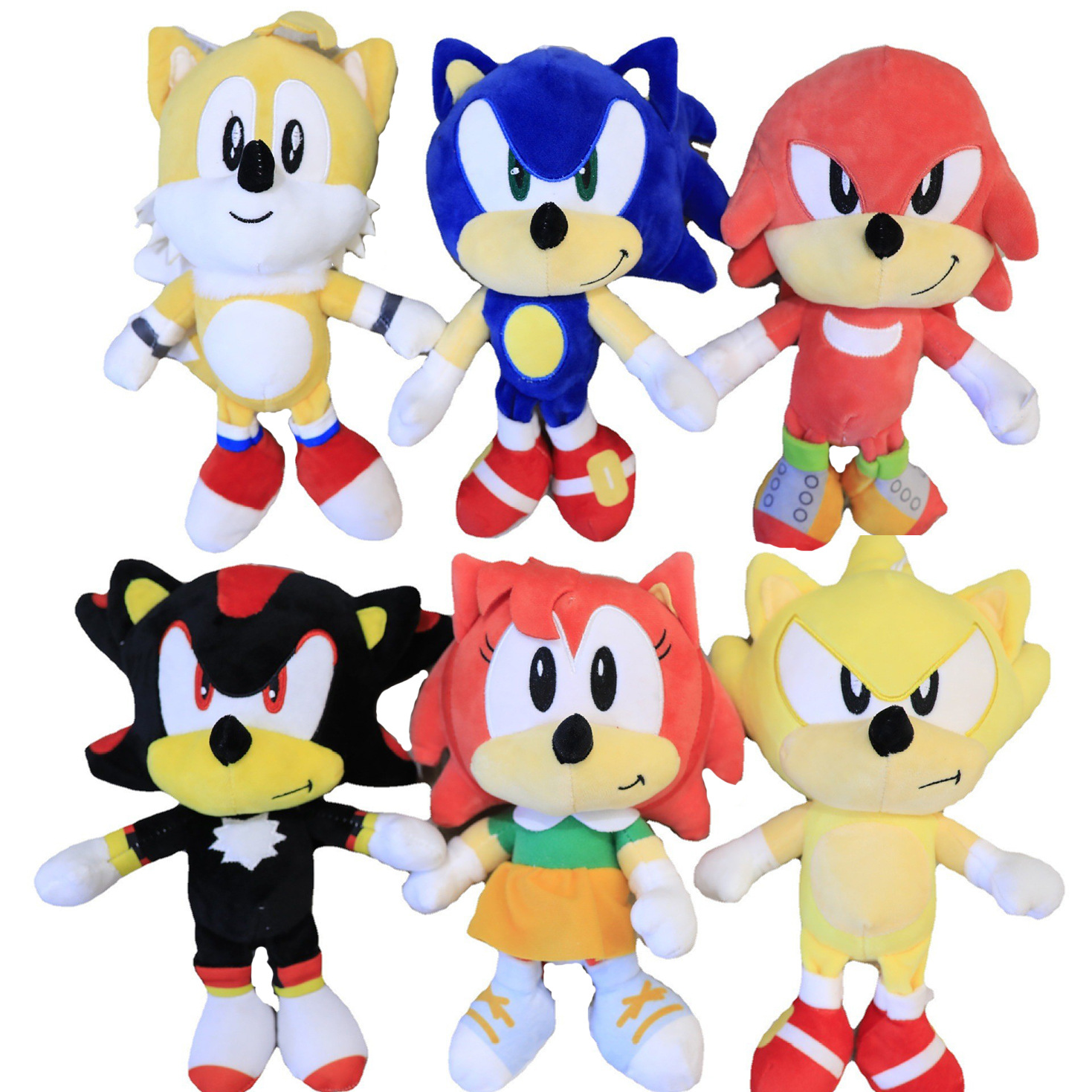 亚马逊跨境刺猬索尼克毛绒玩具sonic毛绒公仔塔尔斯刺猬玩偶创意