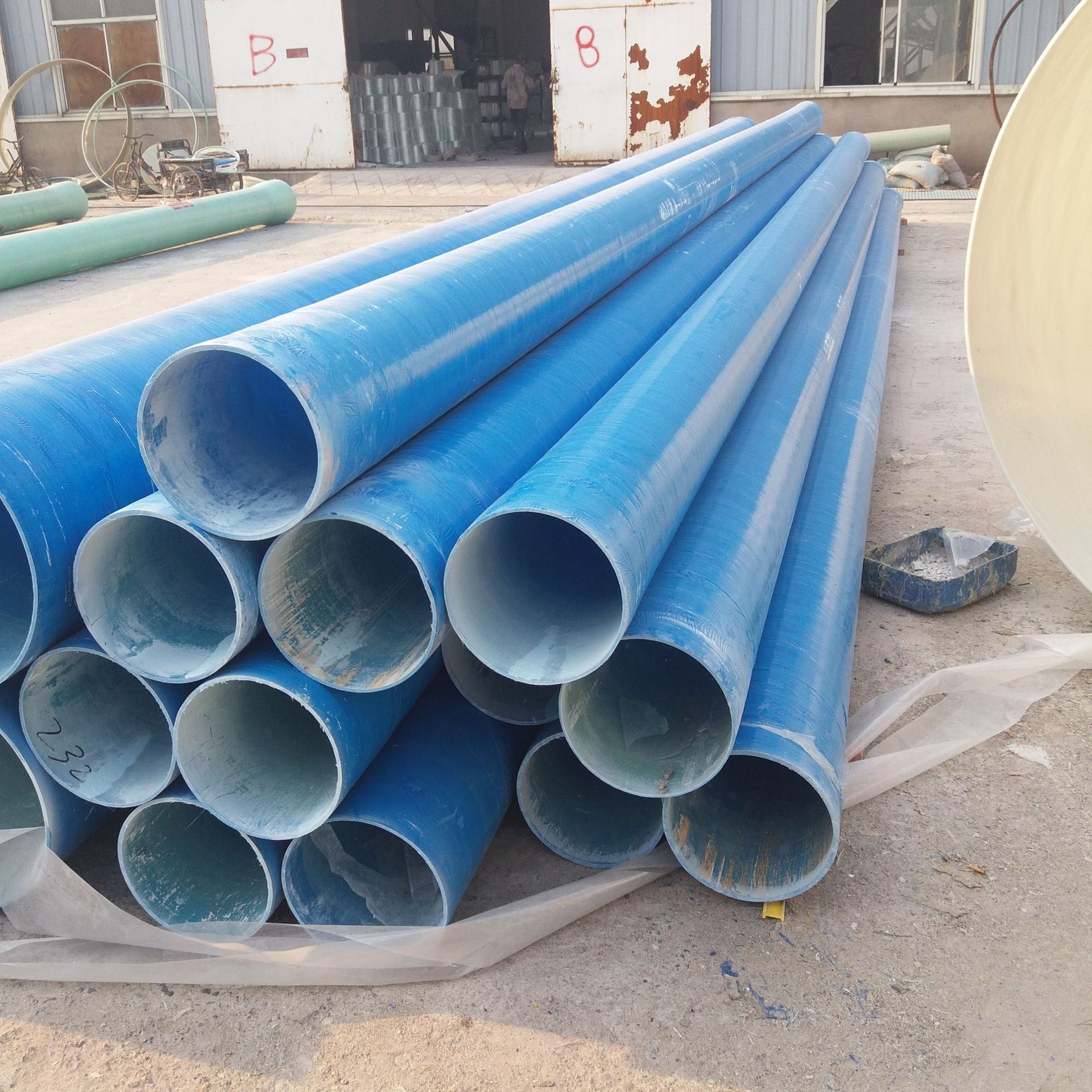 邹平玻璃钢工艺管道内衬层玻璃钢管道外用无碱缠绕纱玻璃钢