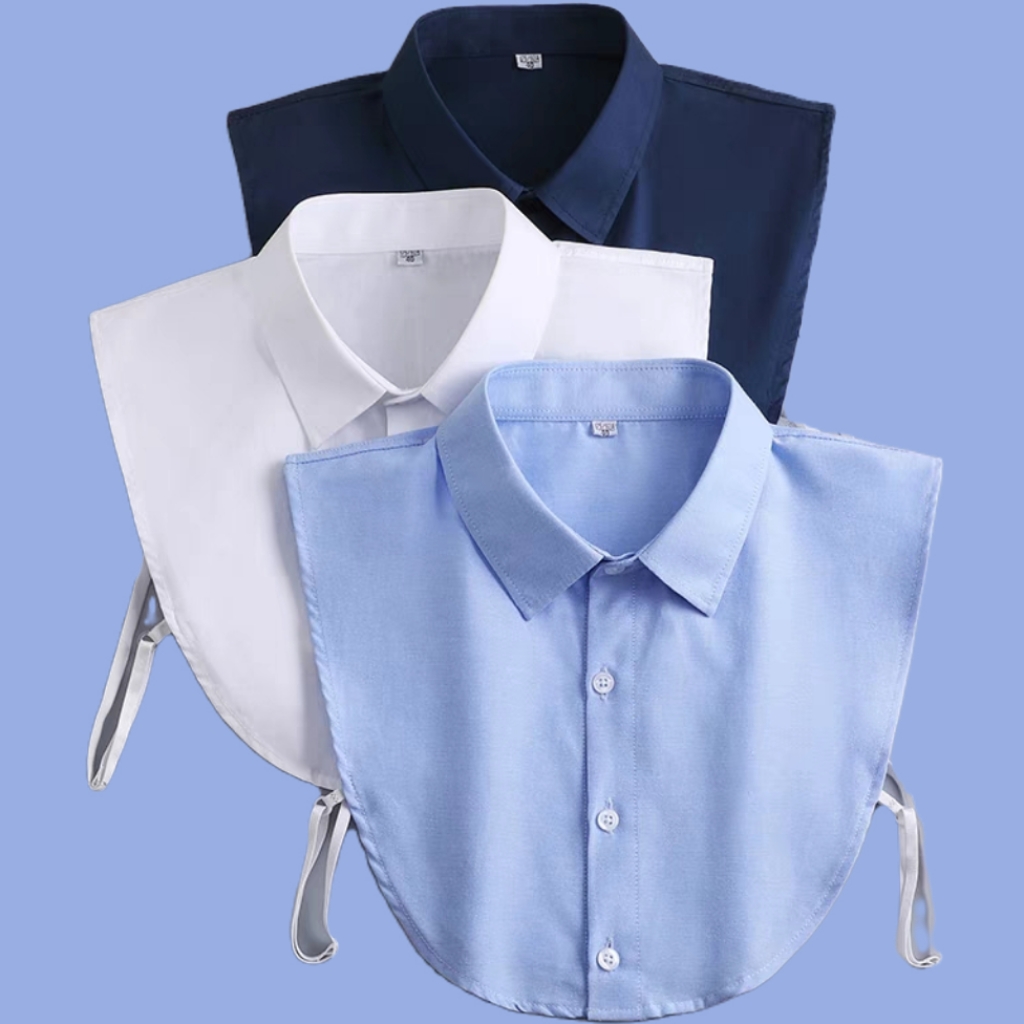 假领子纯棉的很好假领子女百搭衬衫工装尖领衬衣白色衣领正装