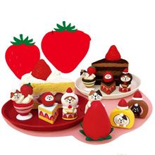 日式猫食玩DIY情人节草莓巧克力潮玩装饰拍摄道具微缩树脂 小摆件