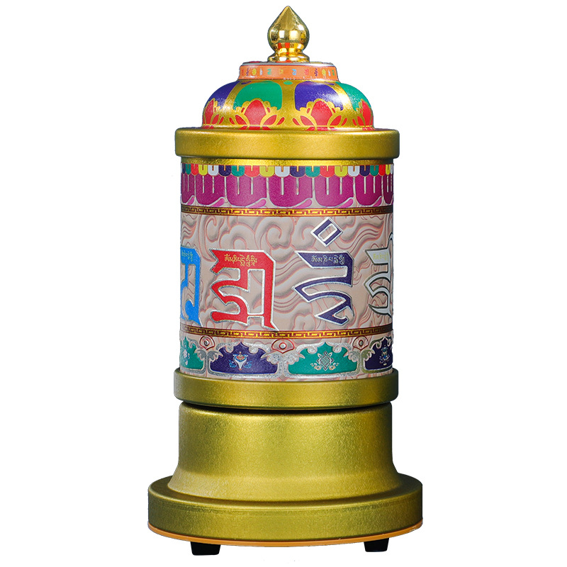 电动转经轮家用插电转经桶密宗观音心咒百字明莲师心咒西藏转经筒