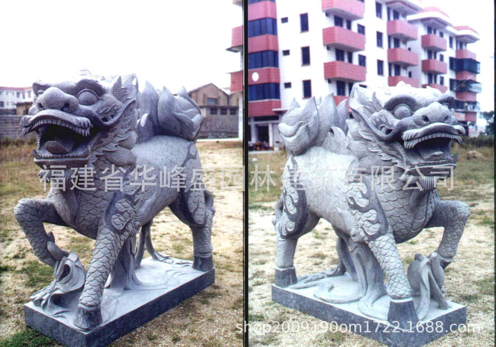 花岗岩石雕麒麟 公司门口石雕摆件 石头麒麟-阿里巴巴