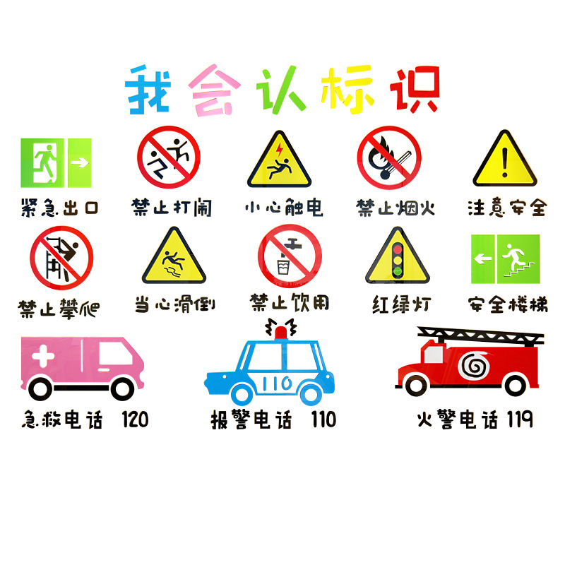 幼儿园环创主题文化墙面成品装饰布置标识班级教室走廊贴画纸