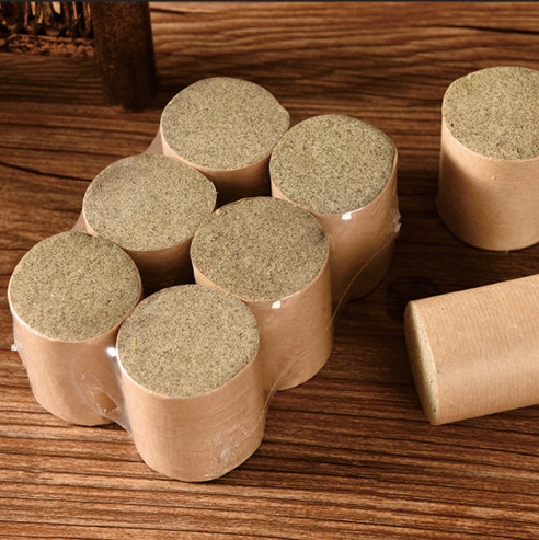 扶阳透艾灸柱批发  艾灸美容馆4*5cm*6粒陈年艾灸床加大加粗艾柱