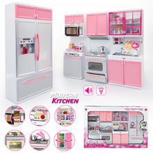 跨境儿童仿真家电冰箱做饭小厨具组合女孩过家家迷你厨房玩具套装
