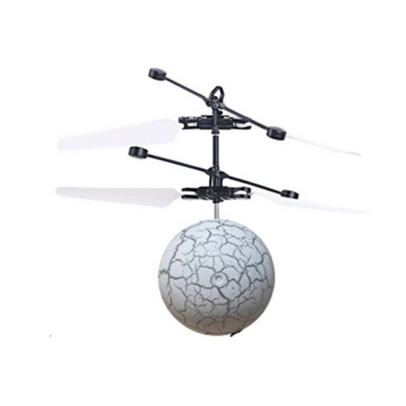 Rechargeable Luminous Flying Ball Crystal Induction Aircraft Suspension Gesture Remote Control Aircraft Night Market Children's Toys Wholesale