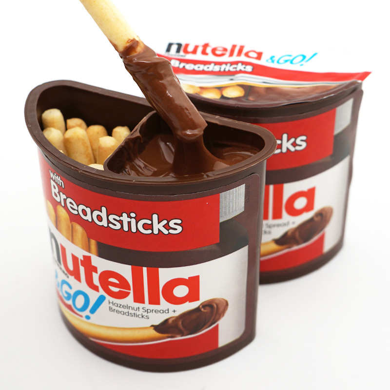 意大利nutella能多巧克力酱手指饼干52g*12杯/组 批发
