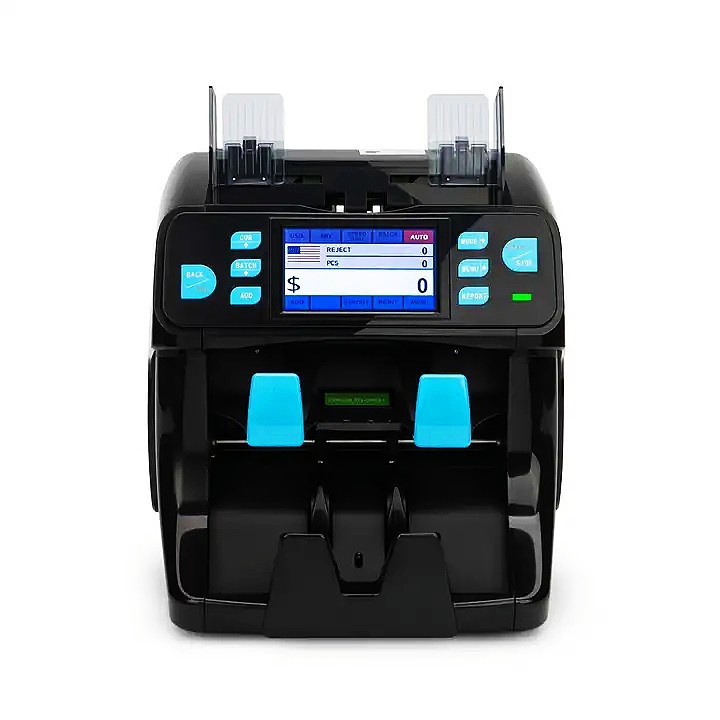 多国外币美金港元菲律宾欧元柬埔寨立式一口半清分机银行点验钞机