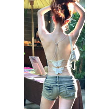 性感辣妹白色美背泰式小吊带背心女夏季外穿内搭设计感小上衣短款