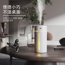 跨境新品简约小加湿器桌面车载大雾量便携USB迷你喷雾加湿器批发