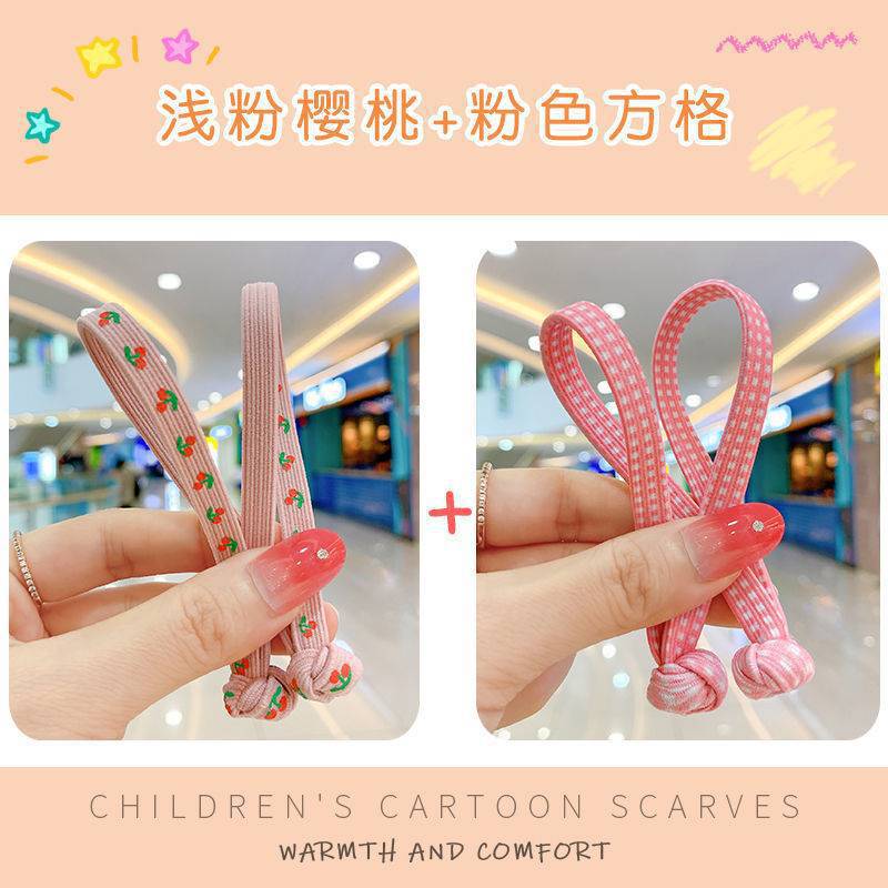 Chinese Knot Children's Hair Band Colorful High Elastic Rubber Band Hair Rope Simple Fashion Cute Korean Style Girl's Hair Rope
