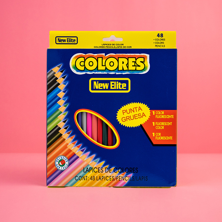 Primary School Student Oily Colored Pencil 24 Color Boxed Children Drawing Painting Pencil Colored Pencil Set