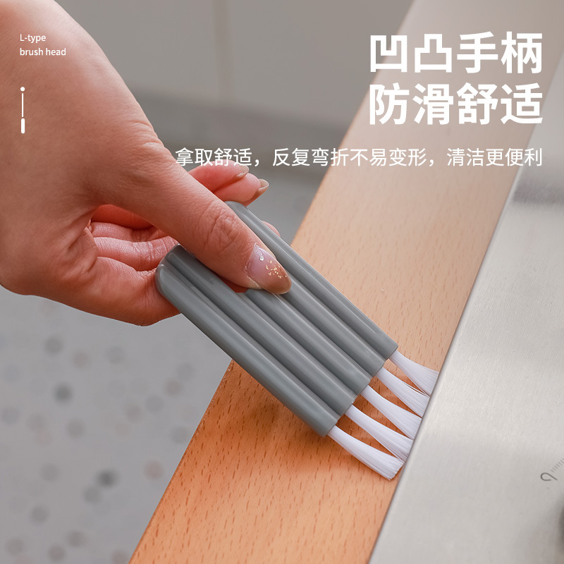 Multifunctional Flexible Handle Cup Lid Cleaning Brush Household Groove Gap Brushes Hook Decontamination Brush No Dead Angle Cup Brush