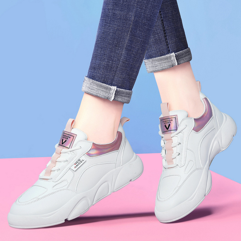 d596运动单鞋女流行防滑冲锋大码跑步外贸春秋时尚轻便英伦鞋子