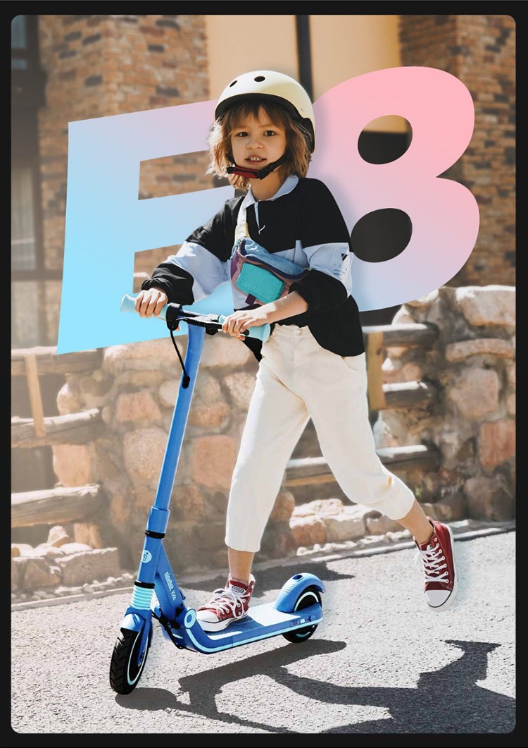 segway ninebot 九号e8儿童电动滑板车可折叠两轮代步踏板助力车