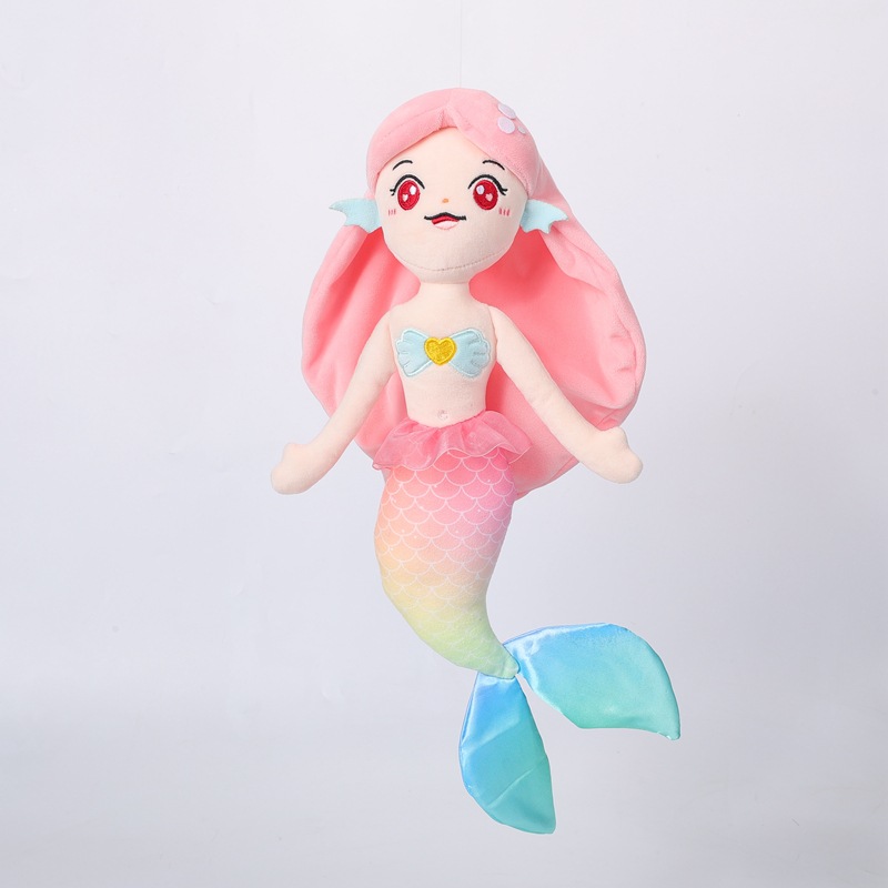 Cross-Border New Mermaid Plush Toy Mermaid Plush Ocean Series Cute Mermaid Doll