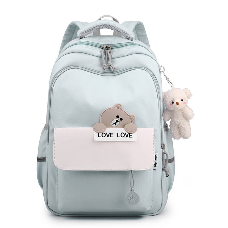 New Primary School Student Schoolbag Large Capacity Lightweight Spine-Protective Children Backpack Girl Cartoon Cute Backpack Wholesale