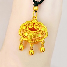 精品黄金足金项链ab爱心抽拉链时尚简约百搭款长40-60cm重3.