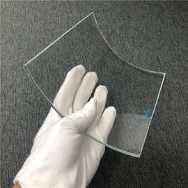 来图定制烤肉串机 电烤炉 烧烤炉用耐高温弧面热弯透明微晶玻璃板