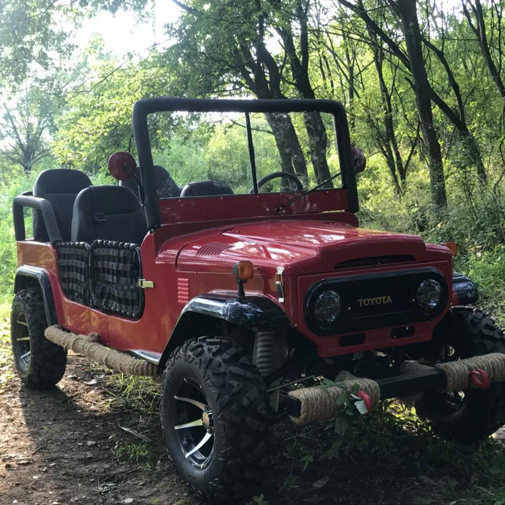 四座方向盘越野车  山路游玩竞技车 户外四驱越野卡丁车