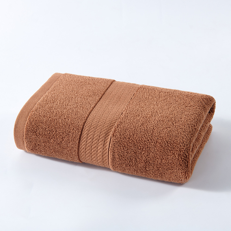 Pure Cotton Bath Towel 50 * 100cm plus Size Towel Bath Towel 260G Plain Color Bath Towel plus Size Water Absorbent Wipe Face Towel