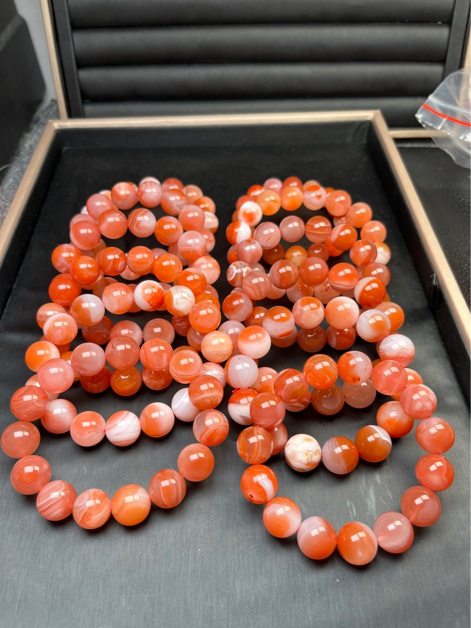 清货价 南红红白料水红手串 12-14mm 色泽红润-阿里巴巴