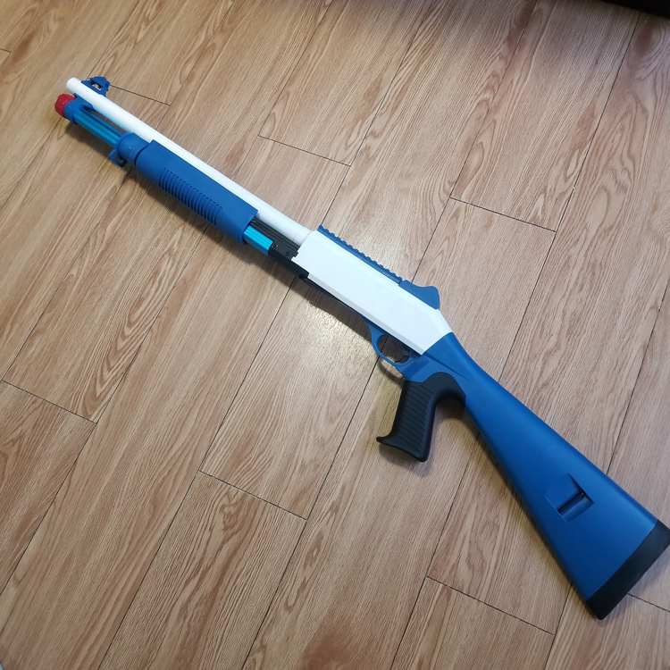 udl1014-3大后托喷子来福散弹eva海绵软弹枪男孩抛壳可射击玩具枪