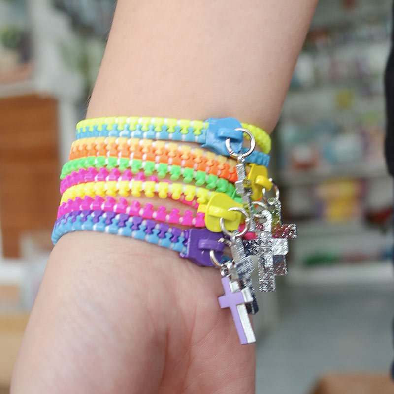 多彩手腕带手环营会团契礼物颜色随机发货
