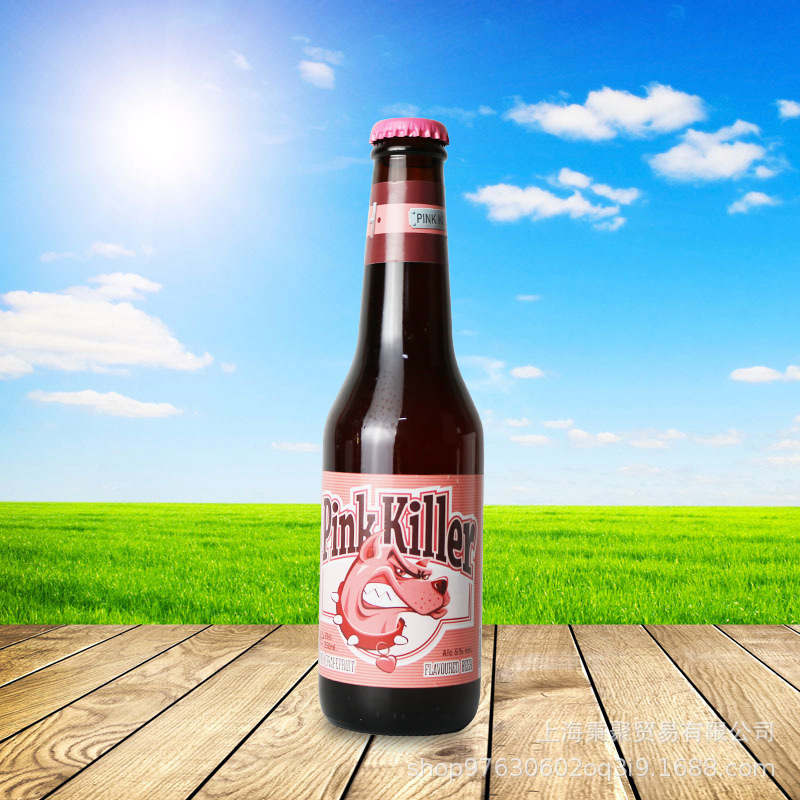 比利时pink killer粉红杀手啤酒粉红犬葡萄柚啤酒250ml*24瓶