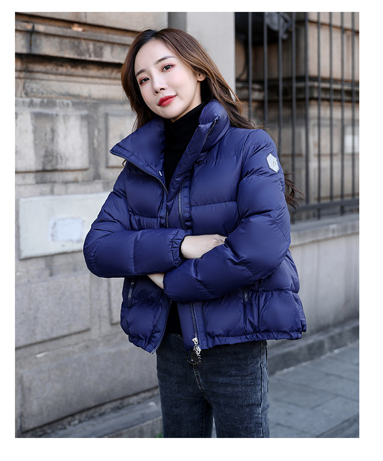 2021年新款羽绒服女短款小个子韩版宽松面包服保暖加厚学生外套潮