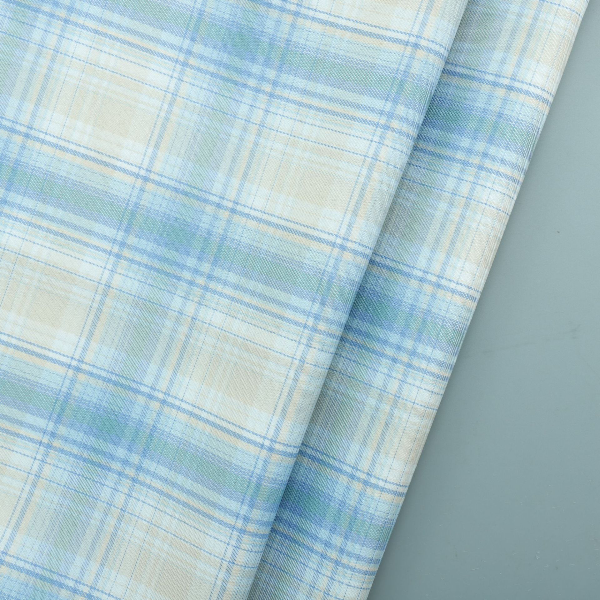 全涤色织斜纹jk格裙面料日系lolita连衣裙箱包鞋帽发饰装饰面料